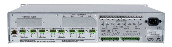 NE8250.25 NETWORK POWER AMPLIFIER 8 X 250W @ 25V CONSTANT VOLTAGE WITH SELECTABLE HIGH-PASS FILTER